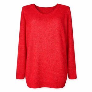 NWT CD DANIELS Red Sparkly Holiday Sweater Size 2X